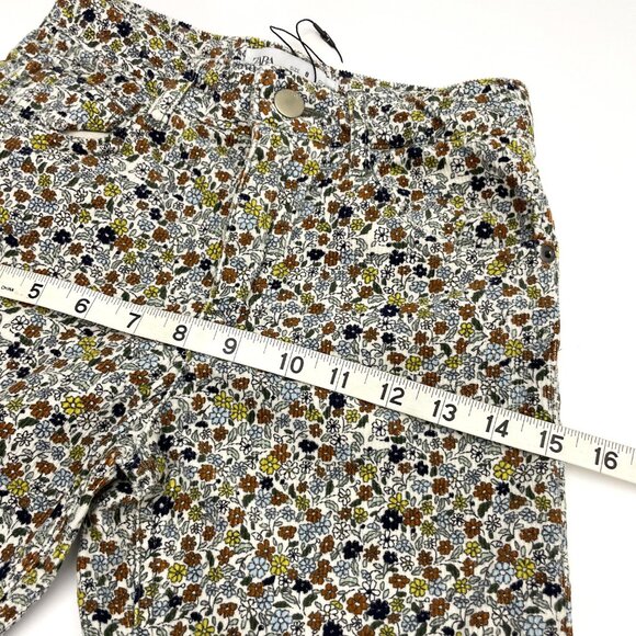 Zara Fine-Wale Corduroy Floral Jacket and Pants Set Girl's 7/8 - Picture 16 of 16